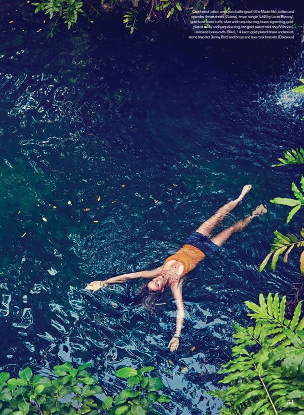 超模Kate Bock《Elle》杂志加拿大版时尚大片