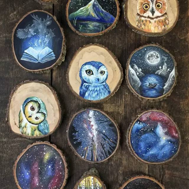 废弃木头也能绘出全新的世界，生活中的小情趣 By Kimera Wachna