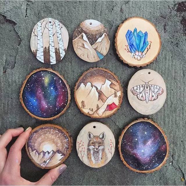 废弃木头也能绘出全新的世界,生活中的小情趣 By Kimera Wachna