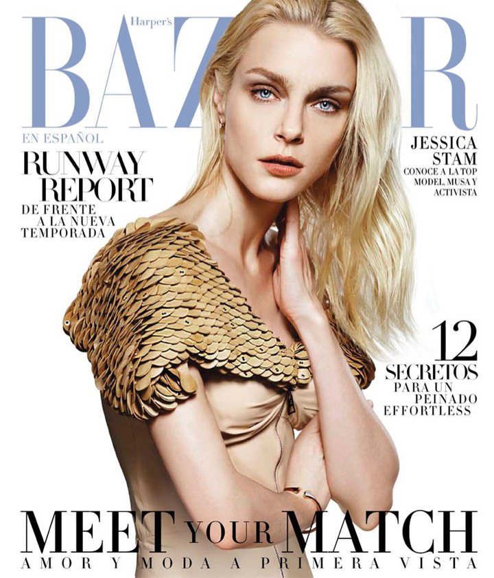 超模Jessica Stam《Harper’s Bazaa》墨西哥版2025年2月号
