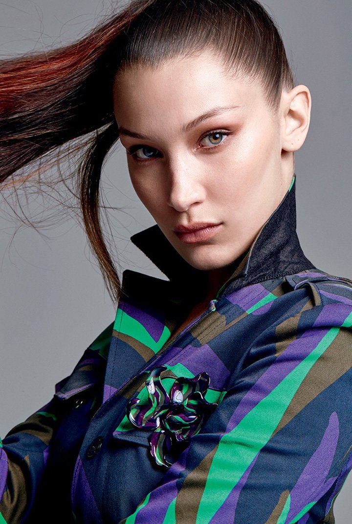 超模Bella Hadid 演绎《Elle》时装杂志巴西版
