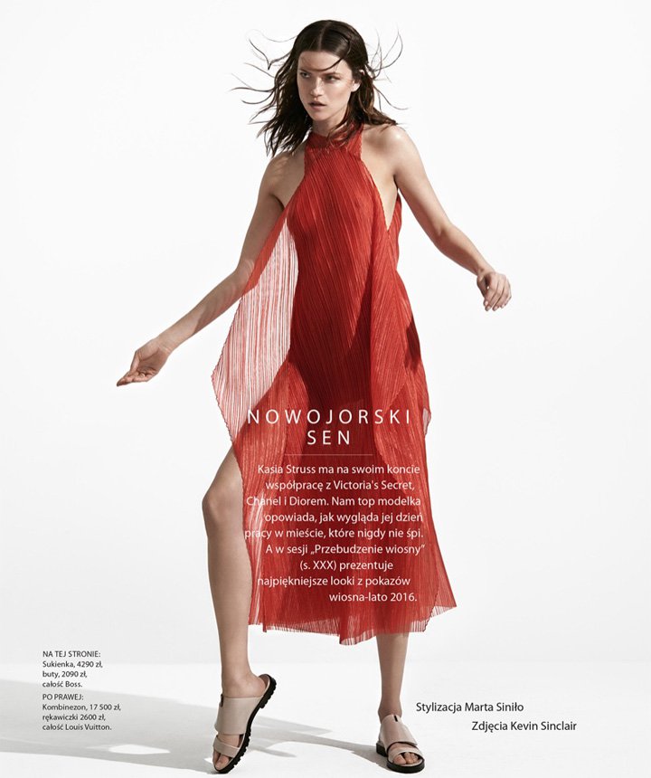 名模Kasia Struss 演绎《Harper's Bazaar》时尚杂志波兰版