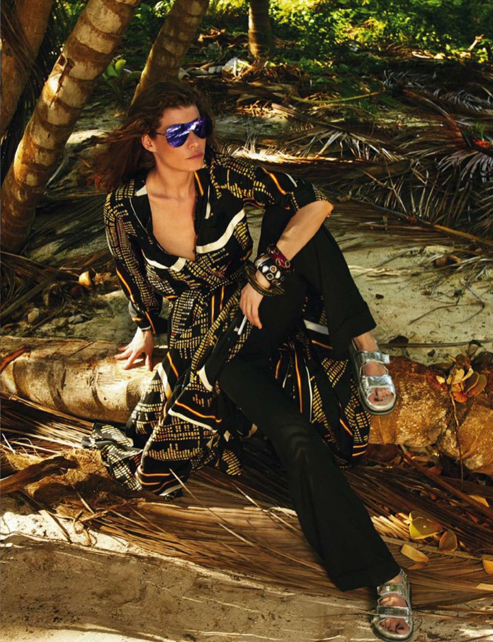 超模Louise Pedersen 演绎《Elle》时尚杂志西班牙版