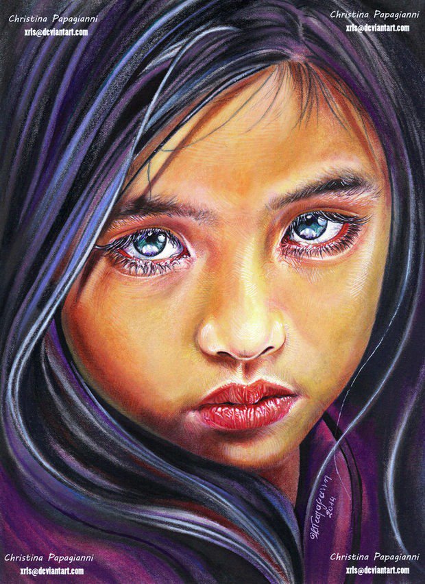 Christina Papagianni肖像插画二