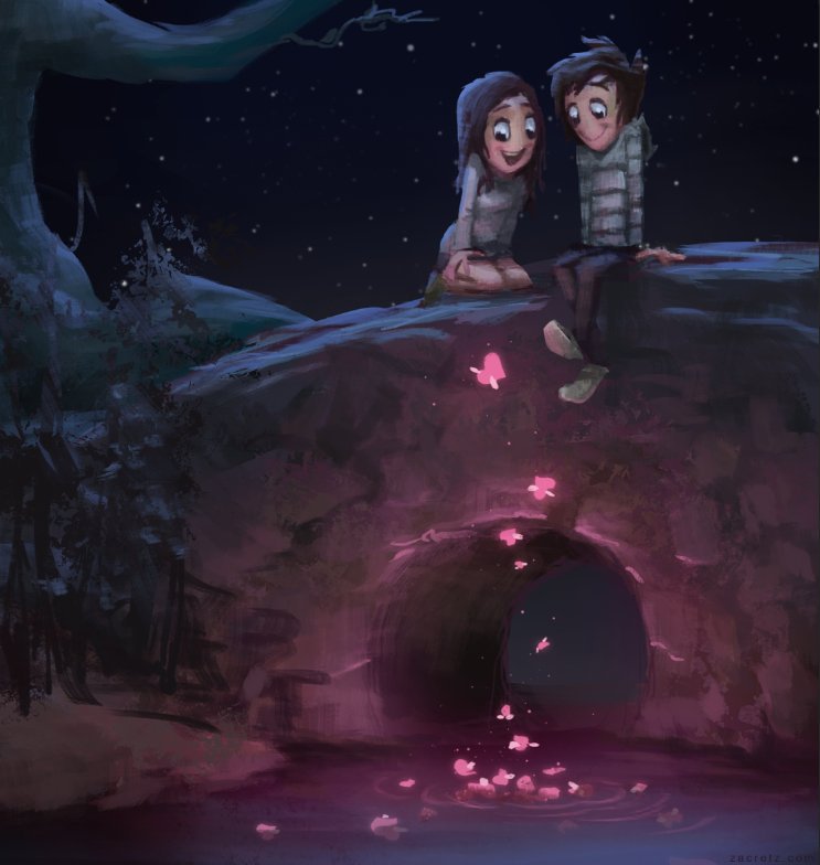 Zac Retz卡通情侣插画