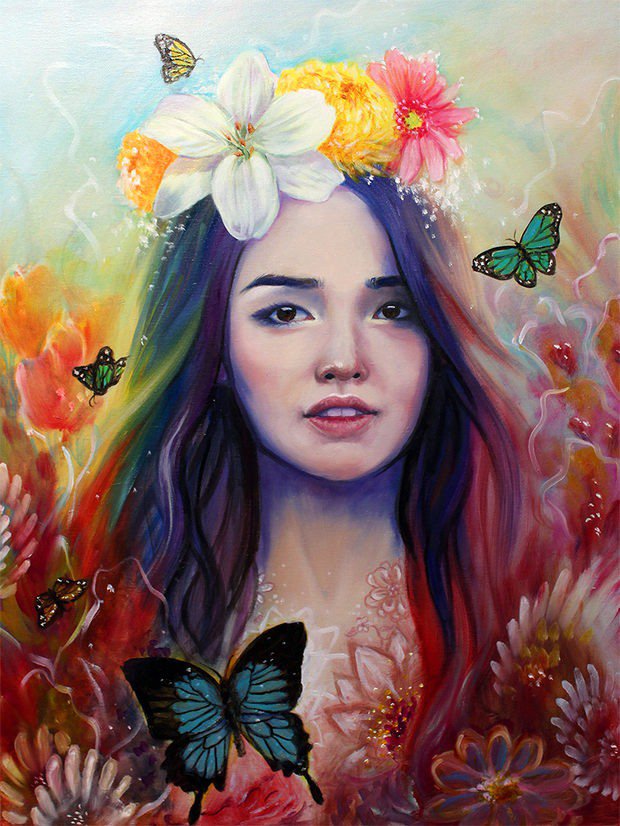 HuanLe中国风水彩插画