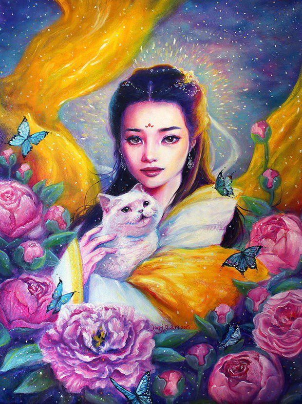 HuanLe中国风水彩插画