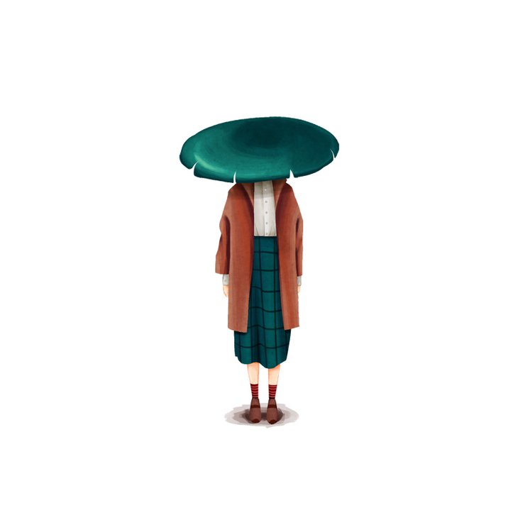 Miss Mushy 蘑菇头女孩插画设计