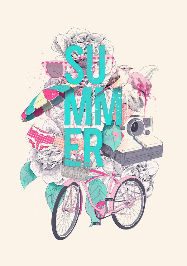 西班牙Ariana Perez的人物插画设计作品