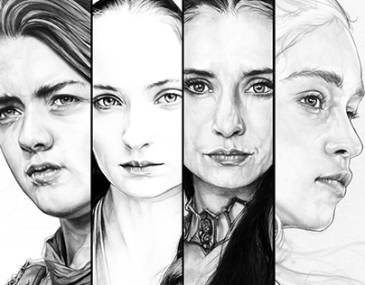 第67届艾美奖“剧王”-《权利的游戏》人物角色手绘！