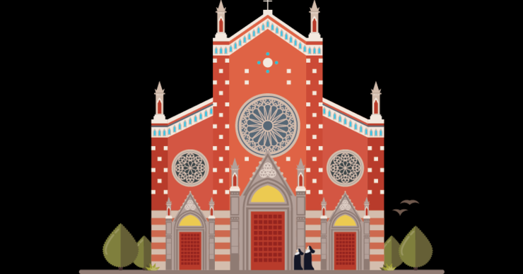 伊斯坦布尔地标建筑插画设计