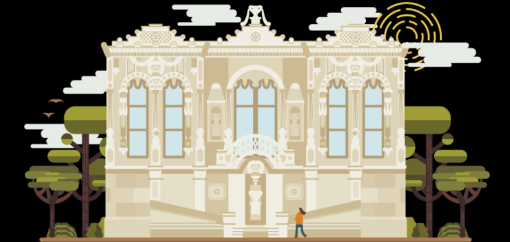 伊斯坦布尔地标建筑插画设计