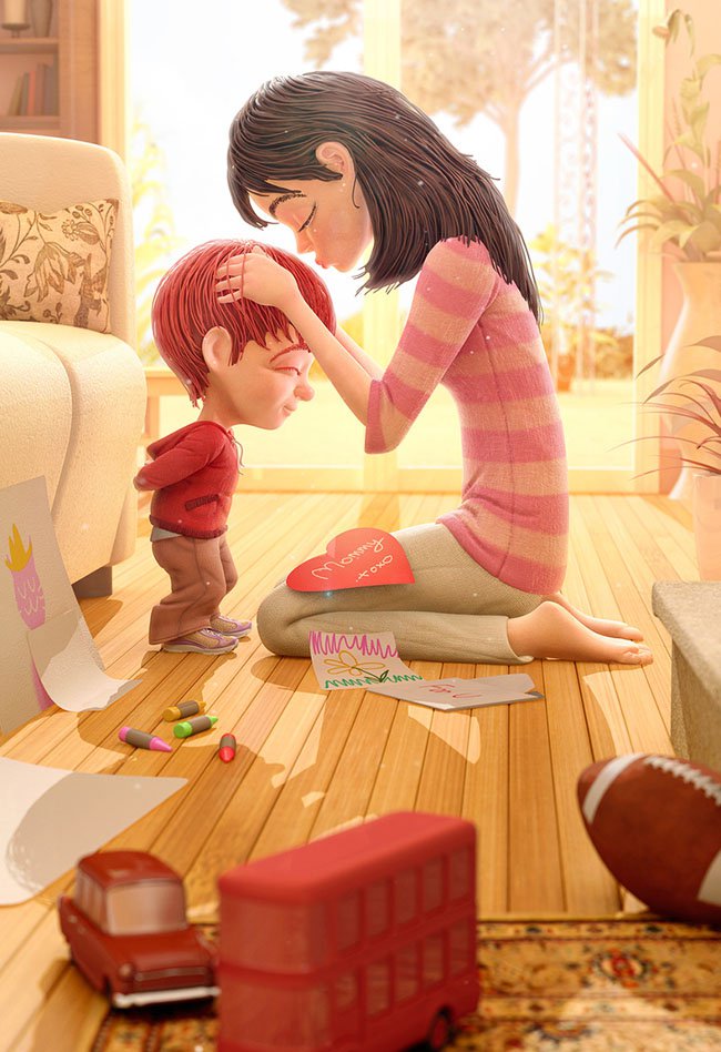 有趣的3D角色设计作品