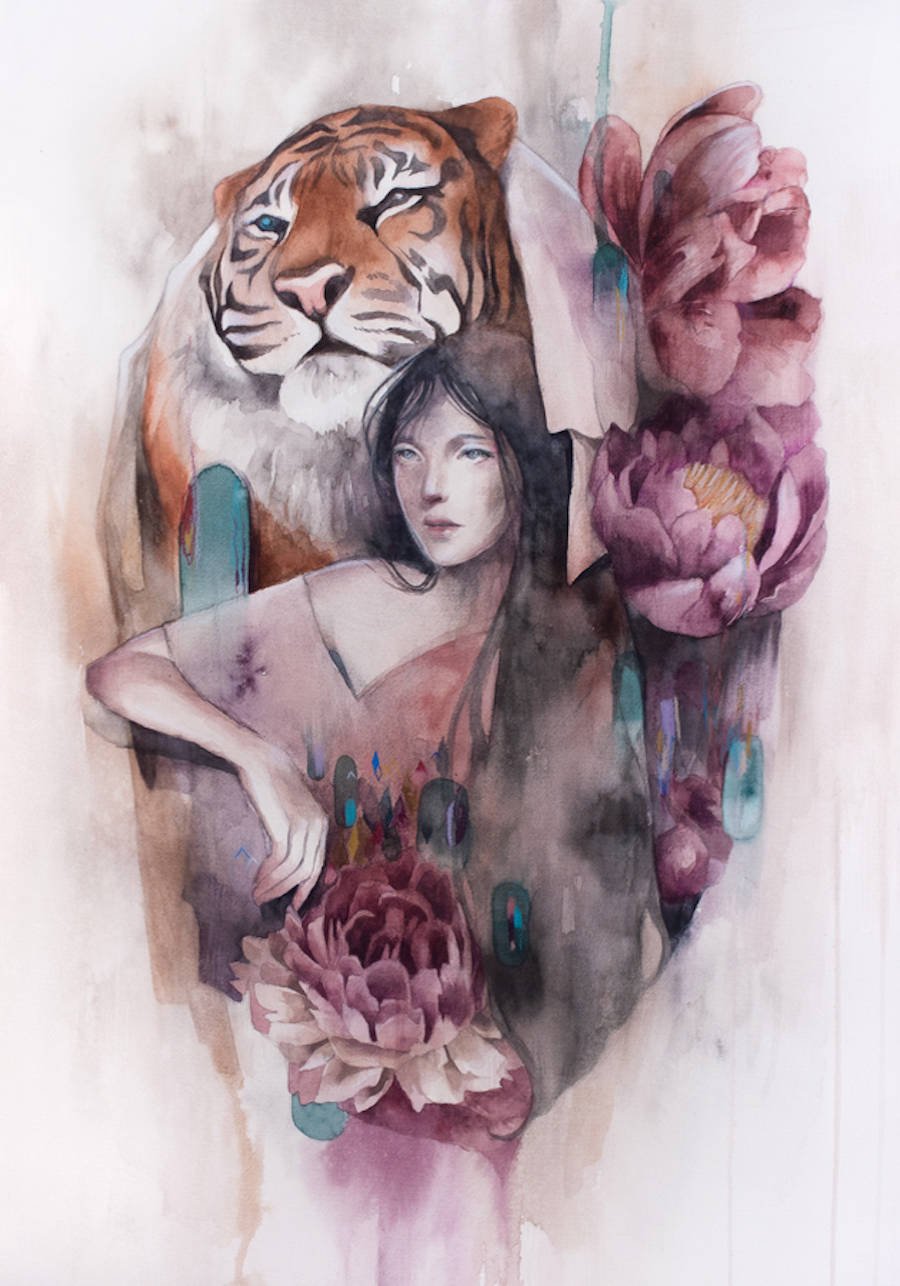 菲律宾Valerie Ann Chua水彩插画