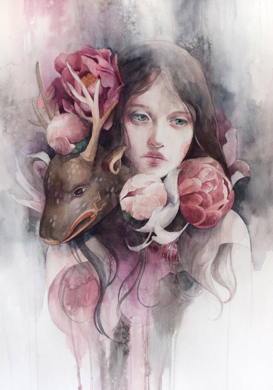 菲律宾Valerie Ann Chua水彩插画