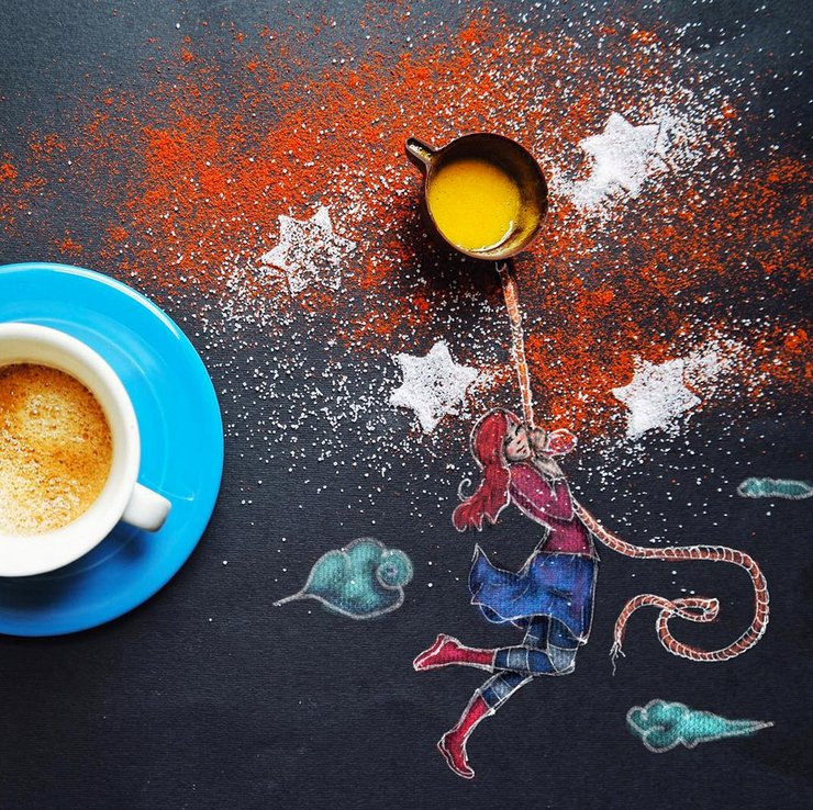 艺术家 Cinzia Bolognesi用食物唯美创作