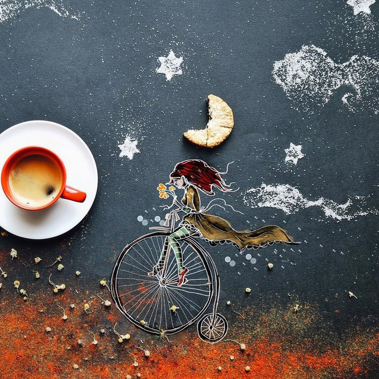 艺术家 Cinzia Bolognesi用食物唯美创作