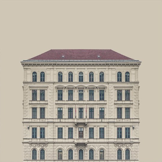 多瑙河畔建筑插画设计