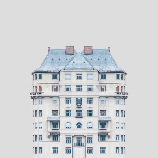 多瑙河畔建筑插画设计