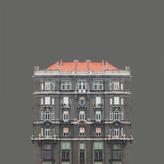 多瑙河畔建筑插画设计