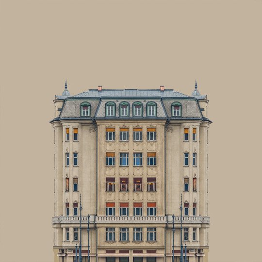 多瑙河畔建筑插画设计