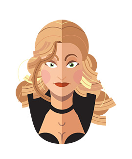 扁平化风格超级英雄插画