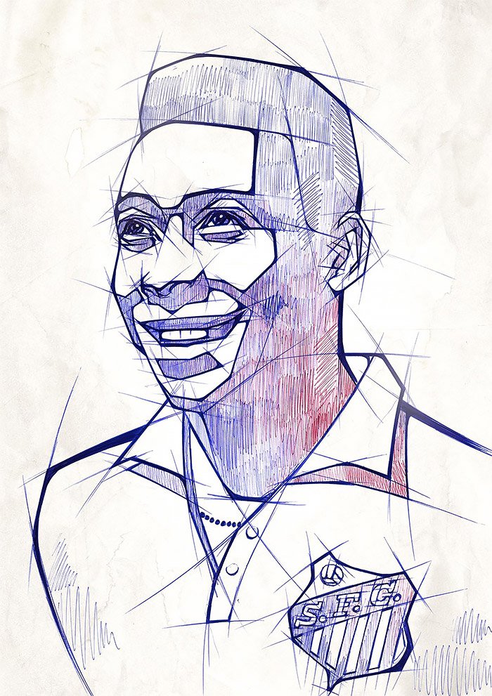 Johannes Siemensmeyer圆珠笔名人插画