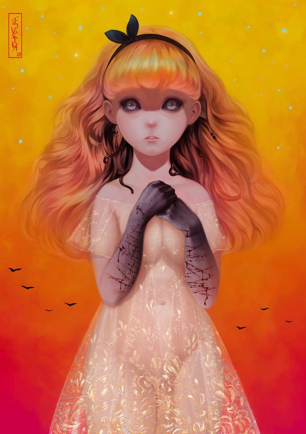 Svetlana Tigai女孩插画