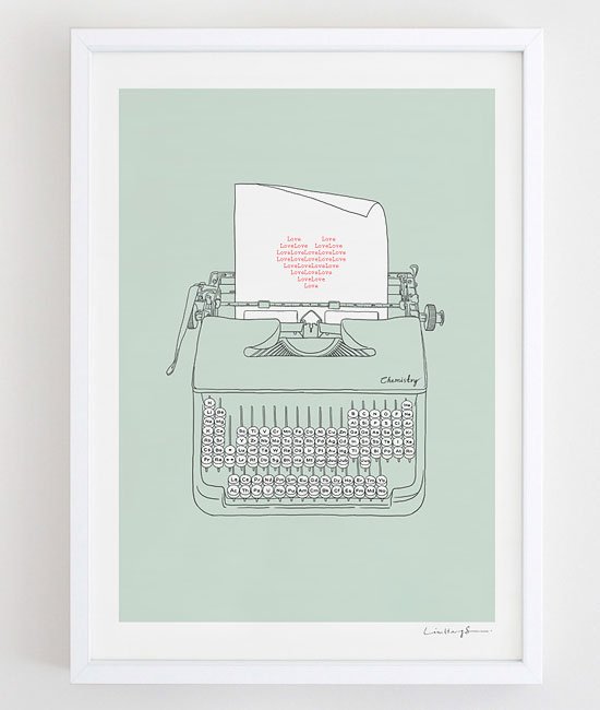 可爱的情人节主题插画