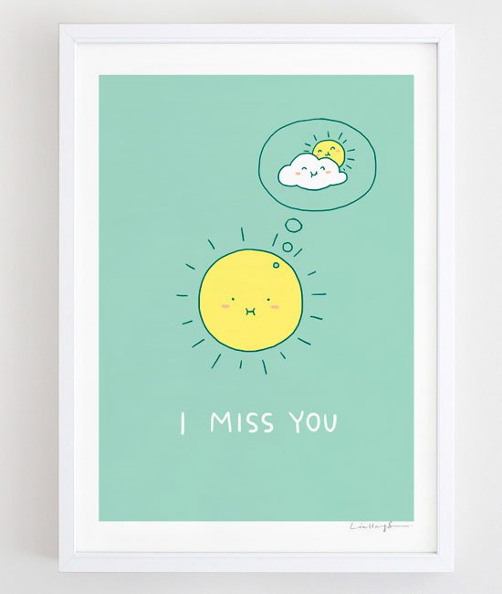 可爱的情人节主题插画