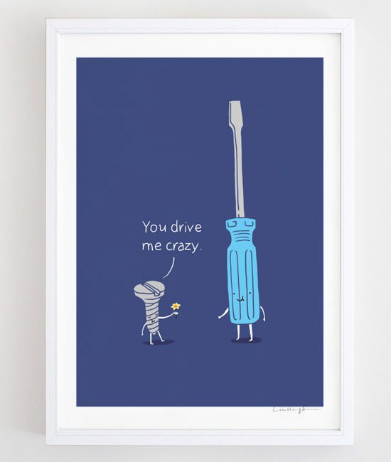 可爱的情人节主题插画