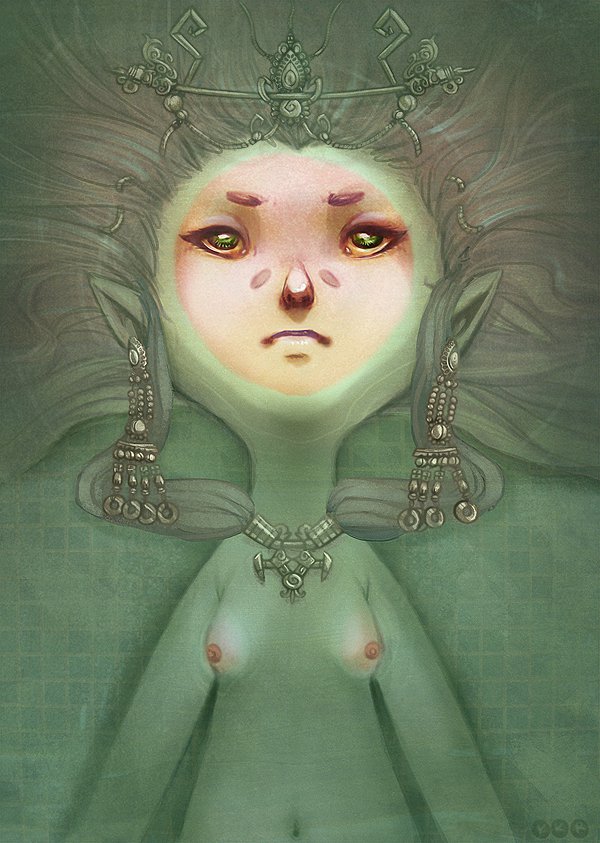 日本Esserawks概念角色插画