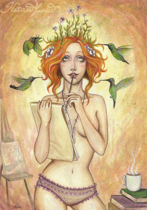 意大利插画师Natasa Ilincic幻想人物插画