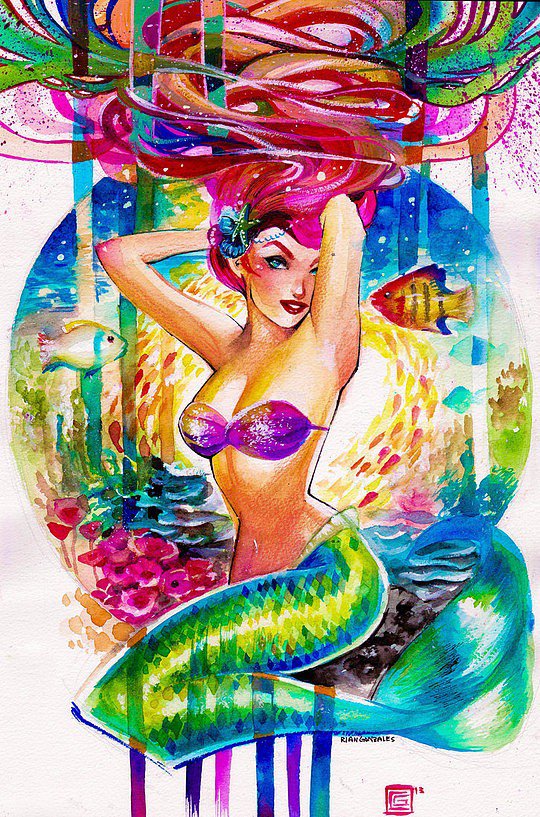 菲律宾Rian Gonzales人物插画