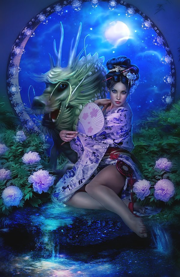 PerlaMarina概念角色插画