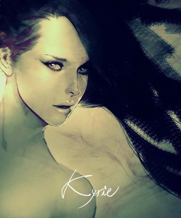 韩国Kyrie肖像插画