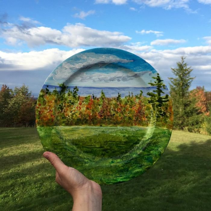 加拿大Jacqueline Poirie用一个盘子画画 成功俘获了百万粉丝