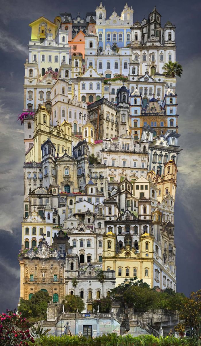 Jean-François Rauzier:Babel(巴别塔)系列摄影作品