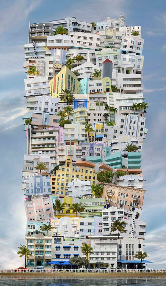 Jean-François Rauzier:Babel(巴别塔)系列摄影作品
