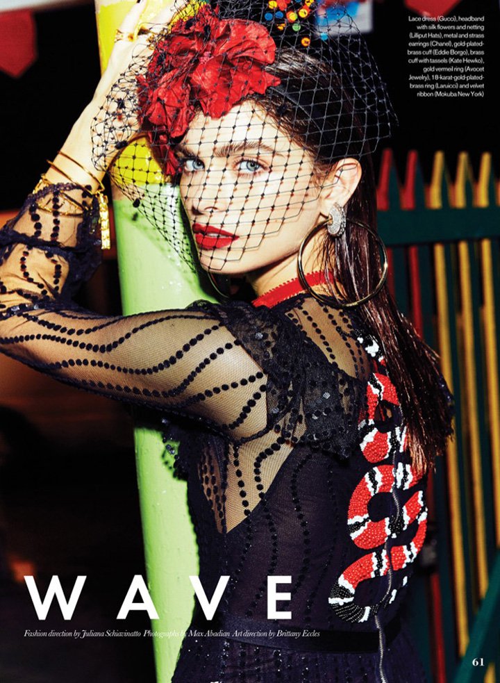 Pamela Bernier 演绎《Elle》时尚杂志大片