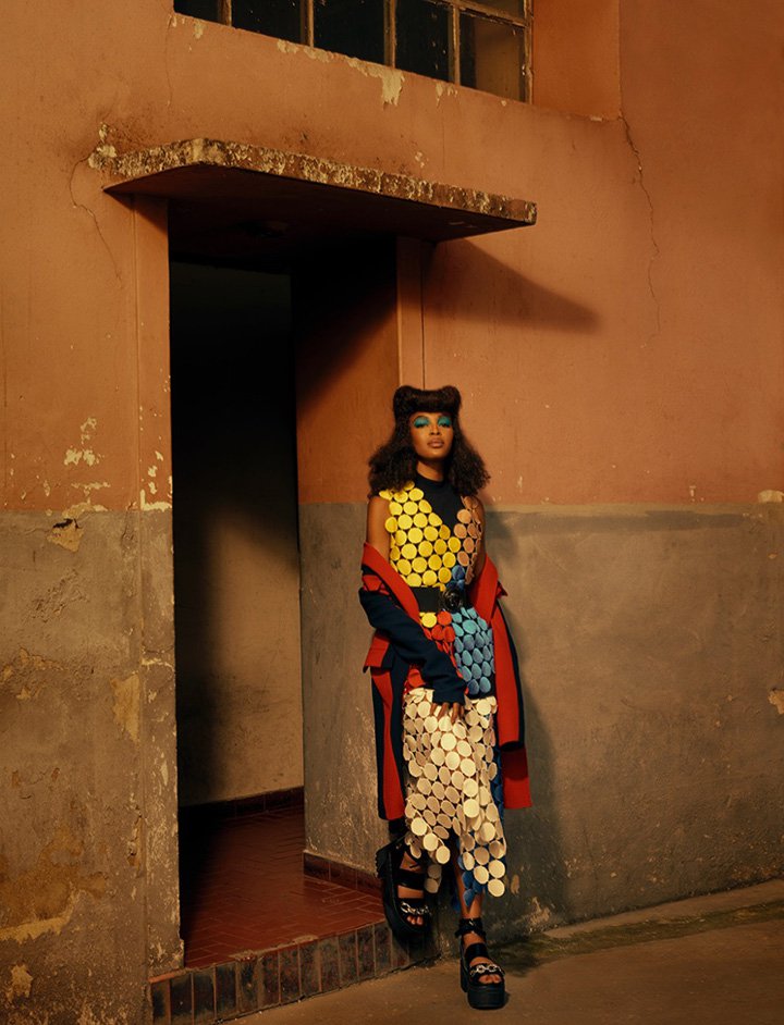 Naomi Campbell演绎《Vogue》杂志时尚大片