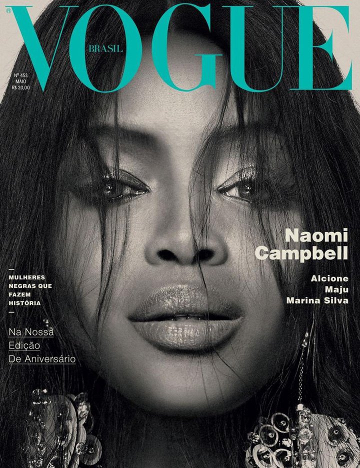 Naomi Campbell演绎《Vogue》杂志时尚大片