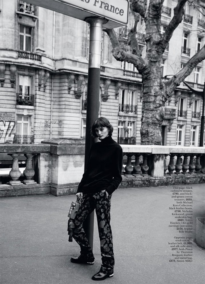 超模Sibui Nazarenko 演绎《Marie Clair》时尚杂志英国版