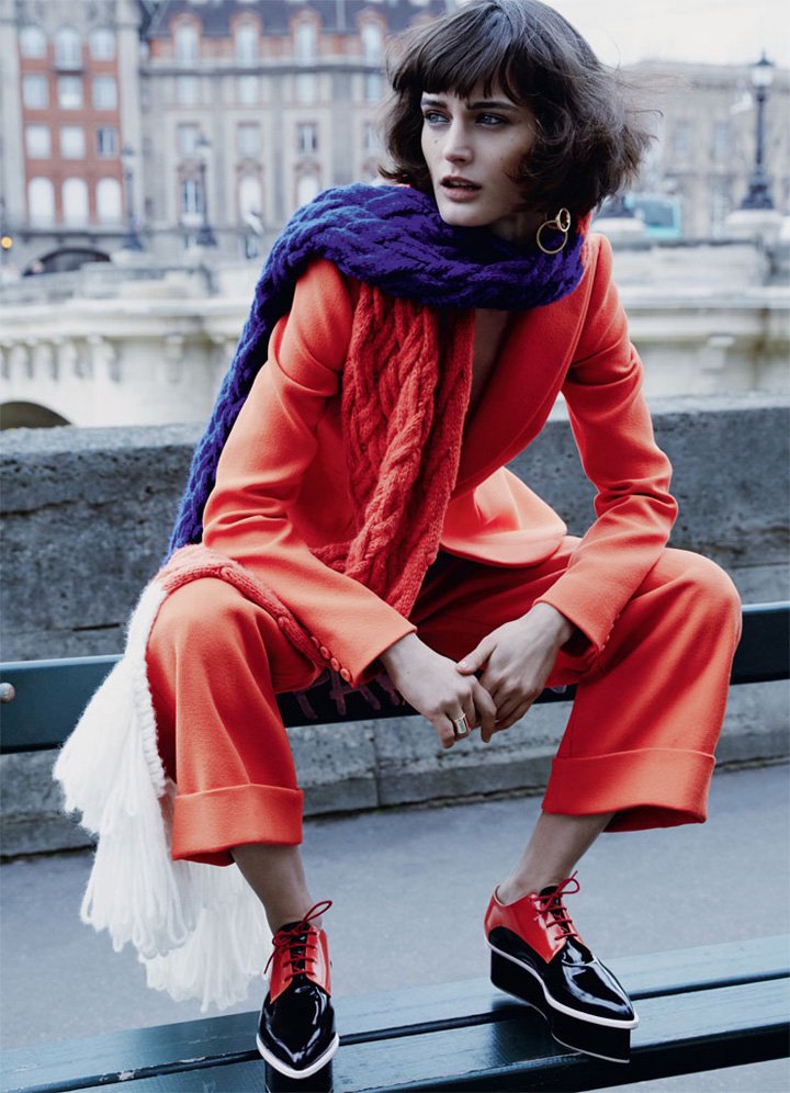 超模Sibui Nazarenko 演绎《Marie Clair》时尚杂志英国版