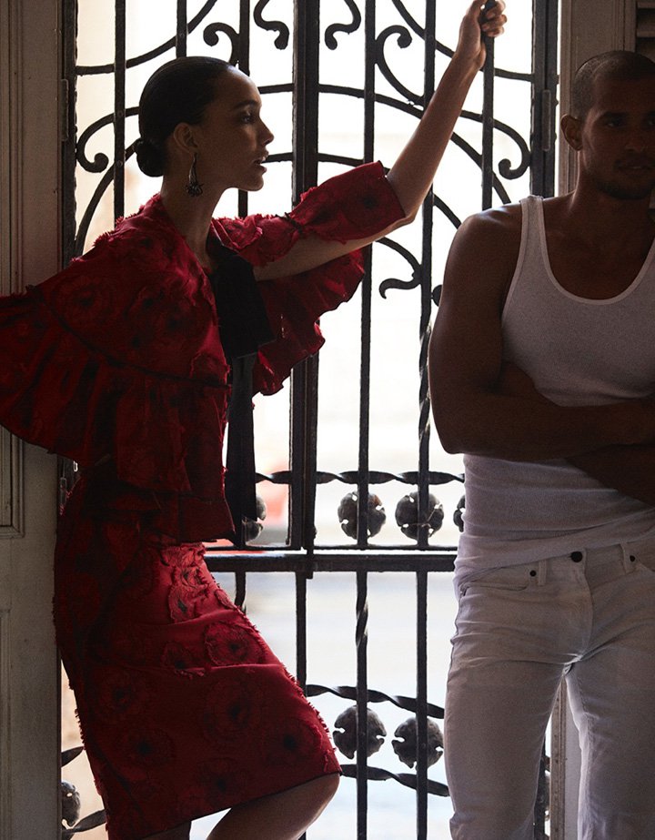 超模Cora Emmanuel演绎《Vogue》欧美时尚杂志大片