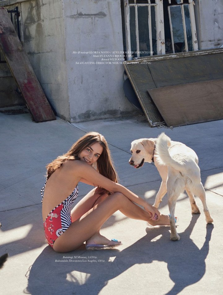 超模Zuzanna Bijoch 演绎《Elle》欧美时尚杂志大片