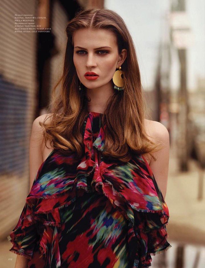 超模Florence Kosky 演绎《Harper's Bazaar》时尚杂志大片