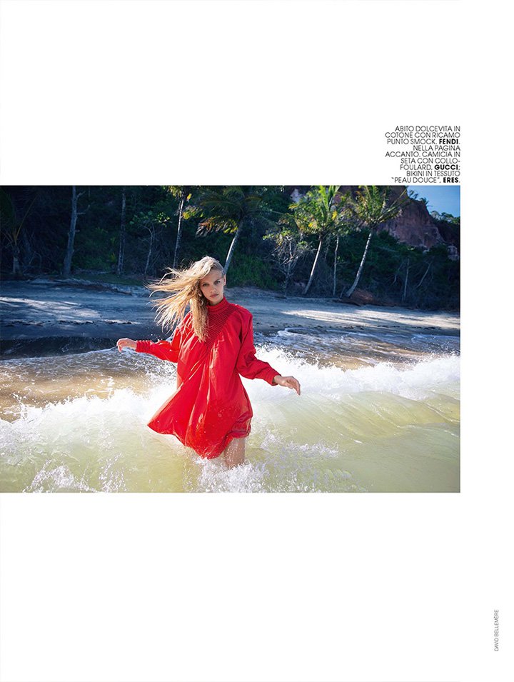 超模Marloes Horst演绎时尚杂志《Marie Claire》摄影大片