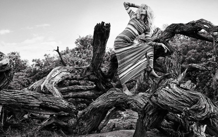 超模Natasha Poly演绎《Vogue》时尚杂志大片