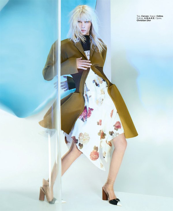 超模Aline Weber 演绎《Elle》杂志时尚大片 